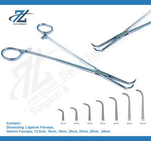 Gemini 13.5cm Matériel chirurgical manuel en acier inoxydable Pince à dissection Ligature Instruments chirurgicaux - Product Image 2