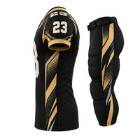 Fournisseur direct d'usine, uniforme de football américain respirant, logo personnalisé, couleurs et tailles, matériau polyester, service OEM