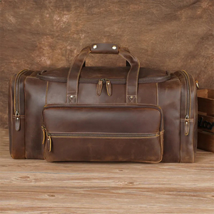 Sac de voyage en cuir pleine fleur pour homme, sac de sport et sac de nuit en cuir, très populaire - Product Image 4