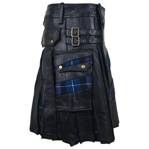 Meilleures ventes Kilts en cuir décontractés pour hommes, confortables, longueur régulière, nouveau style au meilleur prix - Product Image 4