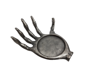 Decoración de Halloween vela de mano de aluminio soporte de Pilar plateado antiguo soporte de Mesa para el hogar accesorios decorativos - Product Image 2