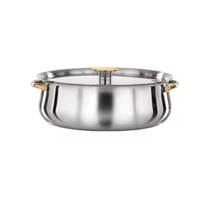 Brillant Brillant Fini En Couleur Argent Fantastique Serveur De Nourriture Chaude Avec Poignée Dorée Nouveau Design Qualité Incroyable - Product Image 3