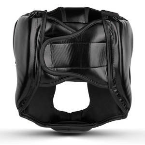 Protector de cabeza de boxeo profesional superventas, protector de cabeza con logotipo personalizado, equipo de protección de boxeo, cuero de vaca de la mejor calidad - Product Image 5
