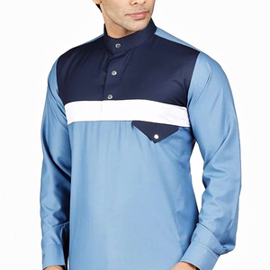 Vêtements musulmans décontractés en gros 2025, vêtements islamiques personnalisés pour hommes, de haute qualité, en coton respirant, pour l'Aïd, le Hajj et le Ramadan - Product Image 3