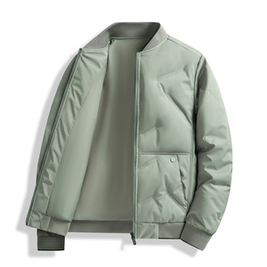 Veste d'hiver décontractée pour homme 2025 avec col rabattu et fermeture éclair, épaisse et chaude, style coréen tendance, vestes pour homme - Product Image 2