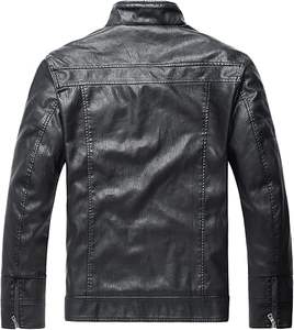 เสื้อแจ็คเก็ตหนังวัวสำหรับผู้ชาย ระบายอากาศได้ดี เป็นมิตรกับสิ่งแวดล้อม แห้งเร็ว อุ่นในฤดูหนาว คอตั้ง ปรับแต่งได้ สวมใส่สบาย คุณภาพสูง ราคาสมเหตุสมผล - Product Image 5