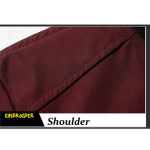 Veste bomber unisexe à séchage rapide en gros, couleur unie, toile, col montant, logo frontal, haute qualité en stock - Product Image 5