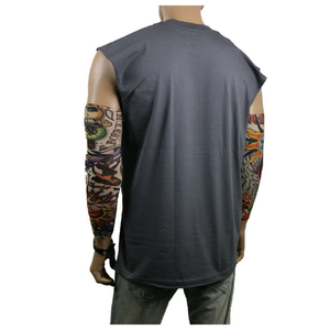 เสื้อยืดกีฬาผู้ชายแบบไม่มีแขน คุณภาพสูงสุด ออกแบบเองได้ แห้งเร็ว ระบายอากาศดี ทรงเข้ารูป สำหรับผู้ชาย - Product Image 2