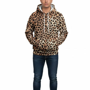Sudaderas con Capucha con Estampado de Leopardo para Hombre, Nuevo Estilo, Logotipo y Diseño Personalizados, Sudaderas con Capucha para Hombre - Product Image 1
