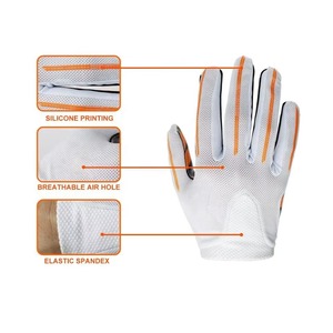 Guantes de Fútbol Americano Ligeros de Alta Calidad, Cierre de Gancho y Bucle en Todos los Dedos, Logotipo Personalizable, Duraderos, Transpirables, Deportivos - Product Image 6