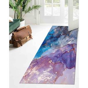Alfombra de Mármol Morado y Azul: Alfombra Moderna Antideslizante, Alfombra Suave No Tejida - Product Image 5