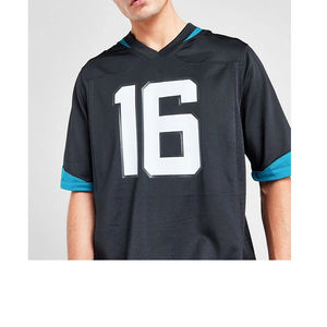 Camiseta de fútbol americano personalizada auténtica, malla transpirable con características de talla grande, longitud de manga corta - Product Image 2