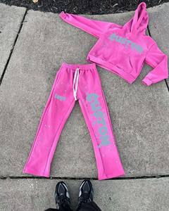 Conjunto de Pantalones y Sudadera con Estampado Personalizado, Logotipo Bordado, Primavera, 100% Algodón, Alta Calidad, Personalizable, Chándal para Hombre - Product Image 1