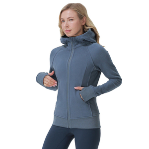 Nouveau hiver femme dames femmes épais fermeture éclair sport entraînement exercice entraînement course athlétique Fitness Yoga veste à capuche - Product Image 3