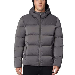 <b>Mens</b> Hooded Puffer <b>Jacket</b> Quilted Winter Coat Lightweight Insulated Outerwear <b>Warm</b> Zip Up <b>Jacket</b> - Product Image 1