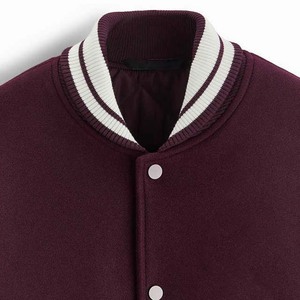 แจ็กเก็ตแบบสตรีทแวร์ของผู้ชายเสื้อแจ็คเก็ตแบบเบสบอลมีตัวอักษรเคลือบ2024 - Product Image 3