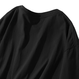 SPIDO Men's Formal 100% Cotton T-<b>Shirts</b> Short Sleeve Neck Breathable Knit Fabric Long Length Oversized Fit Eco-Friendly - Product Image 2