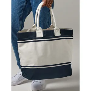 Sac de plage en toile personnalisé, sacs fourre-tout promotionnels personnalisables pour le merchandising - Product Image 1