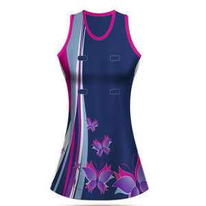 Ensemble de jupes de maillot de netball personnalisé par sublimation, fabricant, équipe de conception, uniforme de netball - Product Image 4