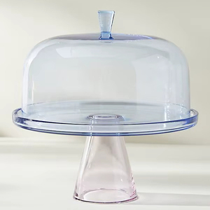 Functional Glass Cake Stand With Dome Keeping Cakes Fresh While Adding Elegance To Any Table Setting - Product Image 1