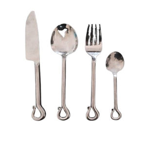High Quality 6 Pieces of Set Stainless Steel <b>Cutlery</b> Set Tableware Suitable for indoor fine dining outdoor camping with improved - Product Image 4