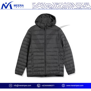 Veste d'hiver légère pour hommes | Vêtements d'extérieur matelassés chauds avec capuche | Conception coupe-vent résistante à l'eau pour la randonnée - Product Image 2