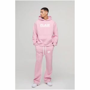 Haute qualité unisexe hiver surdimensionné pull à capuche Premium 100% coton impression numérique goutte épaule conception 3D broderie - Product Image 4