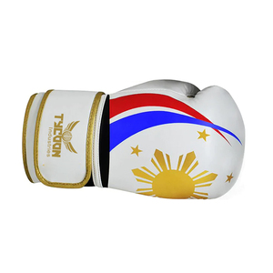 Guantes de boxeo de cuero auténtico/PU con logotipo personalizado, bolsa Muaythai, guantes de kick boxing, guantes de boxeo de alta densidad de varias capas - Product Image 5