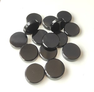 เหรียญโอนิกซ์สีดำธรรมชาติ5-20มม. พลอยหลวมทั้งสองด้านแบนขัดในรูปทรงกลม - Product Image 4