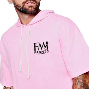 <b>Top</b> Quality Two Piece Hoodie & Shorts Sets For Custom Patches Short Sleeve <b>Men</b> Hoodie Set's For Sale - Product Image 6