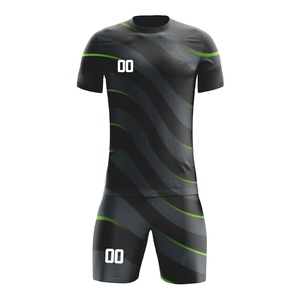 Maillot de football personnalisé de haute qualité 100% polyester, imprimé par sublimation, uniforme de football à séchage rapide, kit d'équipe, vêtements de sport pour le football - Product Image 1