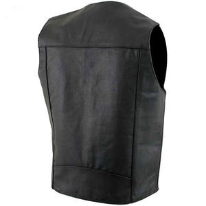 Chaleco de cuero ajustable de fábrica directa Diseño reversible único Decoración de logotipo Ropa exterior de todos los colores del fabricante superior - Product Image 6