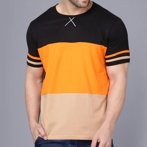 เสื้อยืดแขนสั้นผู้ชายผ้าคอตตอน/โพลีเอสเตอร์ พิมพ์โลโก้ตามสั่ง ดีไซน์ใหม่ ลายเรียบ ผ้าถักน้ำหนัก 220 กรัม ระบายอากาศได้ดี - Product Image 3