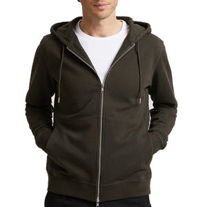 เสื้อแจ็คเก็ตผู้ชายแบบมีฮู้ดสำหรับฤดูหนาว ขายส่ง เสื้อกันลมแบบมีซิปสำหรับเล่นกีฬากลางแจ้ง ปักลาย 3 มิติ ผ้าฝ้าย 100% ระบายอากาศได้ดี มีกระเป๋าเสื้อ ฮู้ดดี้ลำลอง - Product Image 4