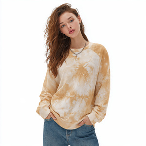 Sudaderas con hombros caídos de lavado ácido para mujer, sudadera holgada GSM 450 para mujer, sudaderas lavadas con ácido para mujer - Product Image 4