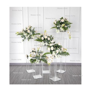 <b>Set</b> Of 5 Different Size Acrylic Centerpieces Unique Design Customized Shape Wedding Decorative Centerpiece - Product Image 1