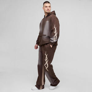 ชุดวอร์มมีฮู้ดกราฟิกมีฮู้ดกราฟิกมีฮู้ดกางเกงวิ่งกางเกงคาร์โก้กางเกงสเปรย์ซักสบายๆทรงสูง & ทรงโอเวอร์ไซส์ - Product Image 1