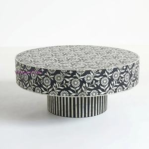 Console en incrustation d'os, table d'appoint en incrustation d'os - Product Image 1