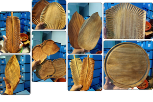 Produit au Vietnam, le Palm Leaf Plate Areca est une vaisselle écologique qui est jetable pour les pique-niques et les bols - Product Image 2