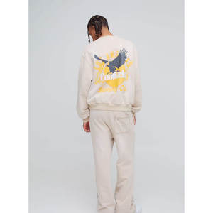 Todo estampado de punto impermeable para hombre holgado conjuntos de chándal con capucha pantalones de chándal cintura gruesa transpirable 340gsm chándal para invierno - Product Image 2