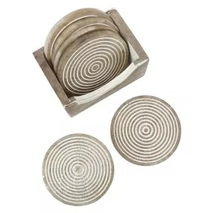 Juego de posavasos de madera de alta calidad, esteras y almohadillas de té de madera duraderas, vajilla, posavasos de decoración de Mesa para el hogar, cocina, artículo de uso diario - Product Image 5