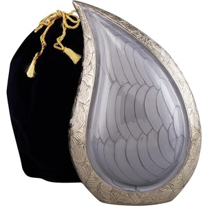 Venta caliente moderna lágrima urnas decorativas urnas de cremación funeraria para cenizas humanas exhibición de cenizas de adultos en casa - Product Image 5