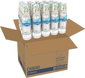 Soyez le premier à donner votre avis Dixie PerfectTouch 16 Oz. Gobelet en papier kraft isolé Conception à double paroi Café chaud Pizza 500 pièces Blanc/Multicolore Brume de café - Product Image 1