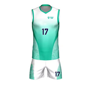 Uniforme de volley-ball personnalisé en tissu doux uniforme de volley-ball pour hommes avec impression de numéros et de noms - Product Image 1