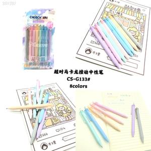 Stylo gel à encre gel lisse Chosch CS-G133 8 pièces/ensemble 8 couleurs 0,6 mm type presse Macaron pour le bureau, l'école et les signatures - Product Image 3