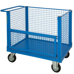 Plateforme en acier avec quatre côtés en maille, une partie pliable - État neuf - Product Image 2