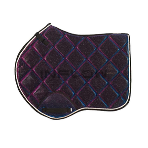Tapis de selle Tissu anglais et occidental matelassé de haute qualité pour chevaux Tapis de selle Doublure en satin Numnah ou couverture en mousse rembourrée - Product Image 1