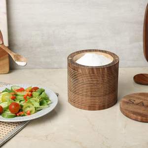 Contenedor de alimentos de madera de primera calidad, conservación de la frescura, apto para lavavajillas, tapa abatible, duradero, económico, para viajes de cocina - Product Image 6