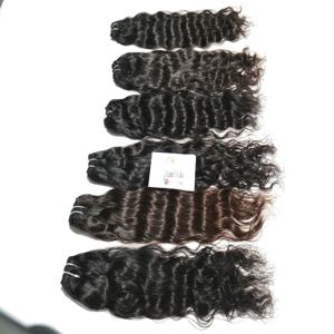 100% naturel non traité vierge brut indien cheveux ondulés vendeur faisceaux pas cher cuticule aligné couleur naturelle vietnamien cheveux humains - Product Image 4