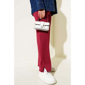 Rouge bordeaux pour pantalons de plongée avec jambe fendue Disponible en petites et grandes tailles - Product Image 3